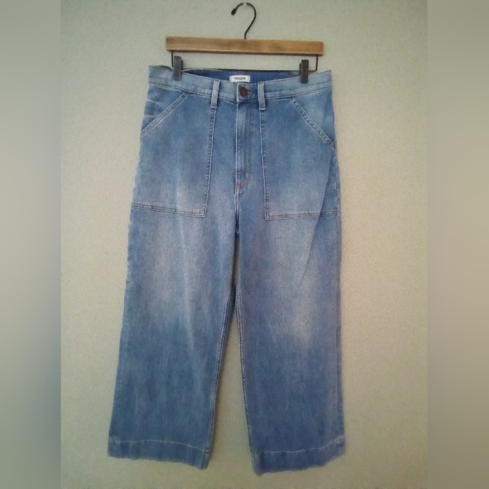 Wrangler Womens Wide Leg Crop Jeans 32